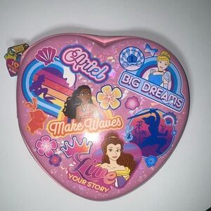 Disney Heart-Shaped Pink Princess Pouch stationary